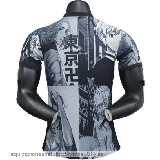 Nuevo Tailandia Especial Jugadores Camiseta Japon 2024 Negro Gris Baratas